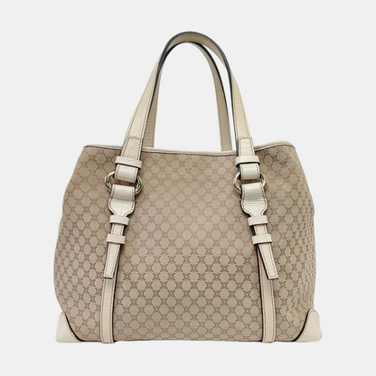 CELINE Brown Canvas Triumph Monogram Single Shoulder Bag Tote Bag Golden hardware-(SKU)-959689180