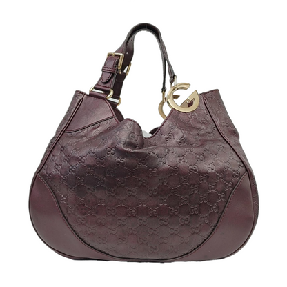 GUCCI Miss GG Purple Cowhide Textured Handbag Golden hardware-(SKU)-960362669