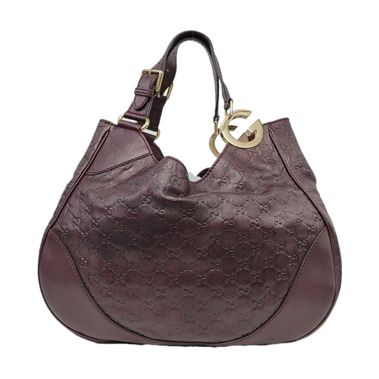 GUCCI Miss GG Purple Cowhide Textured Handbag Golden hardware-(SKU)-960362669