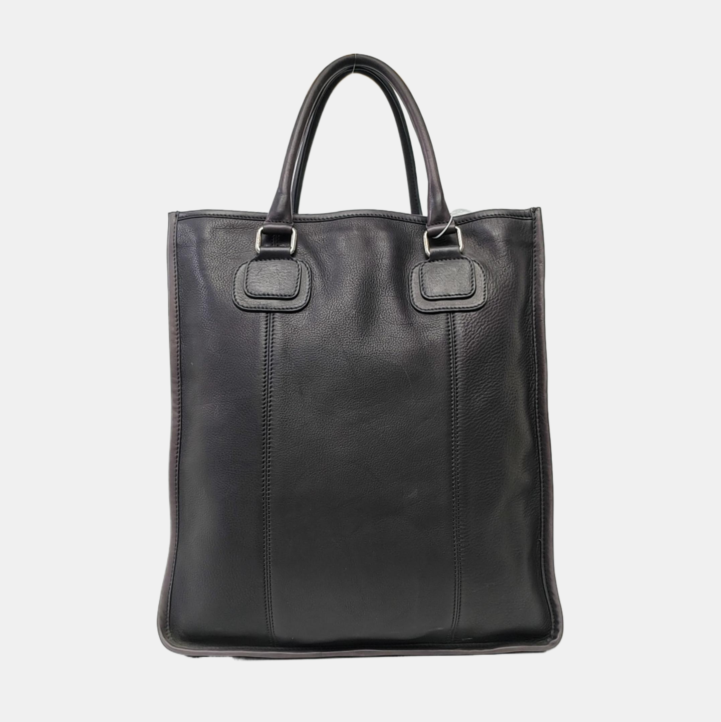 FENDI Tote bag Black cowhide tote bag Silver Hardware-(SKU)-960577397