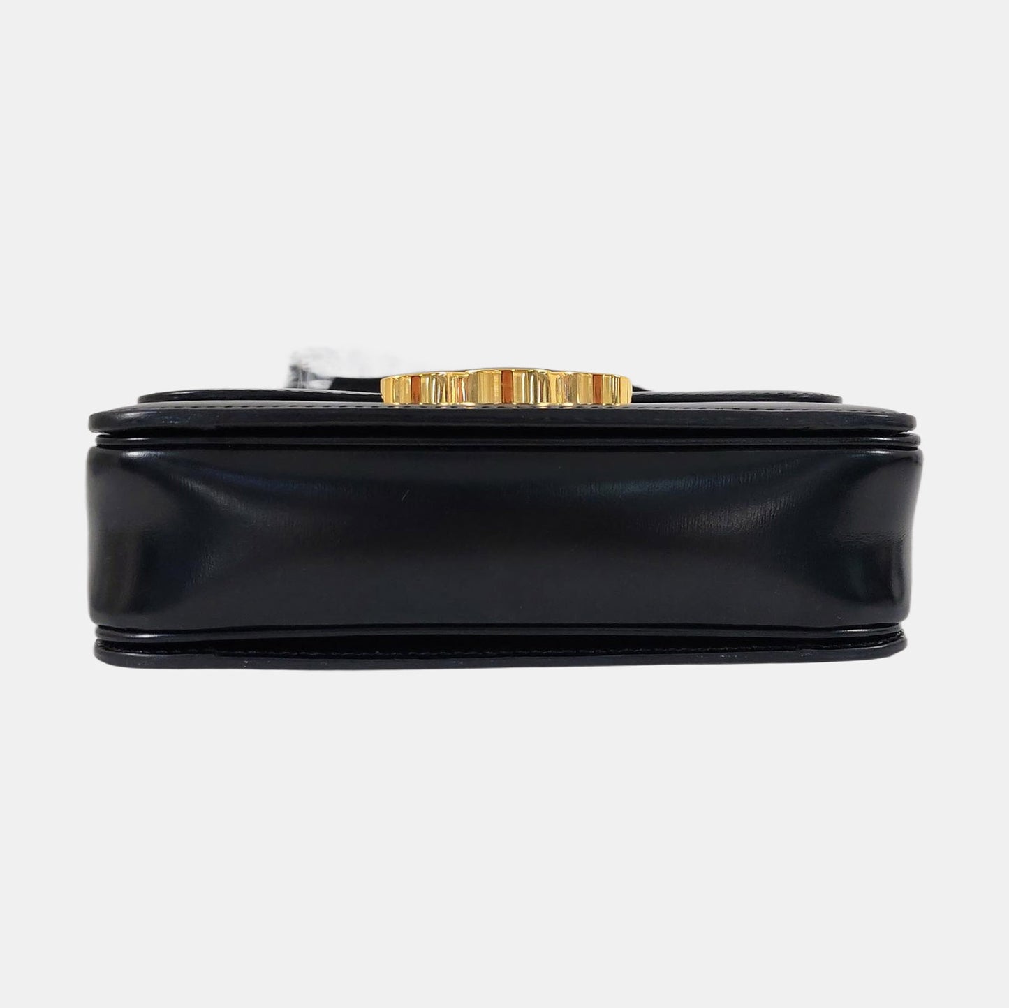 CELINE TRIOMPHE Small Black Cowhide Single Shoulder Bag Golden Hardware-(SKU)-960476690