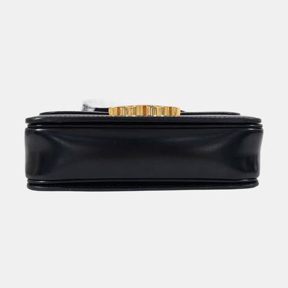 CELINE TRIOMPHE Small Black Cowhide Single Shoulder Bag Golden Hardware-(SKU)-960476690