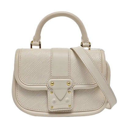 LOUIS VUITTON HIDE & SEEK Beige EPI Leather Water Ripple Shoulder Bag Gold Hardware Removable Strap-(SKU)-961302682