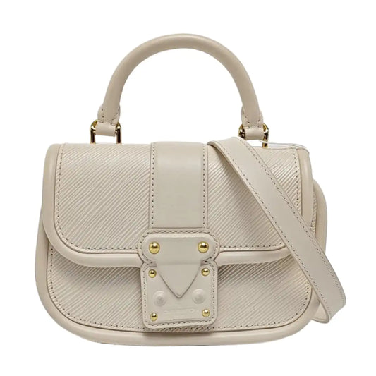 LOUIS VUITTON HIDE & SEEK Beige EPI Leather Water Ripple Shoulder Bag Gold Hardware Removable Strap-(SKU)-961302682