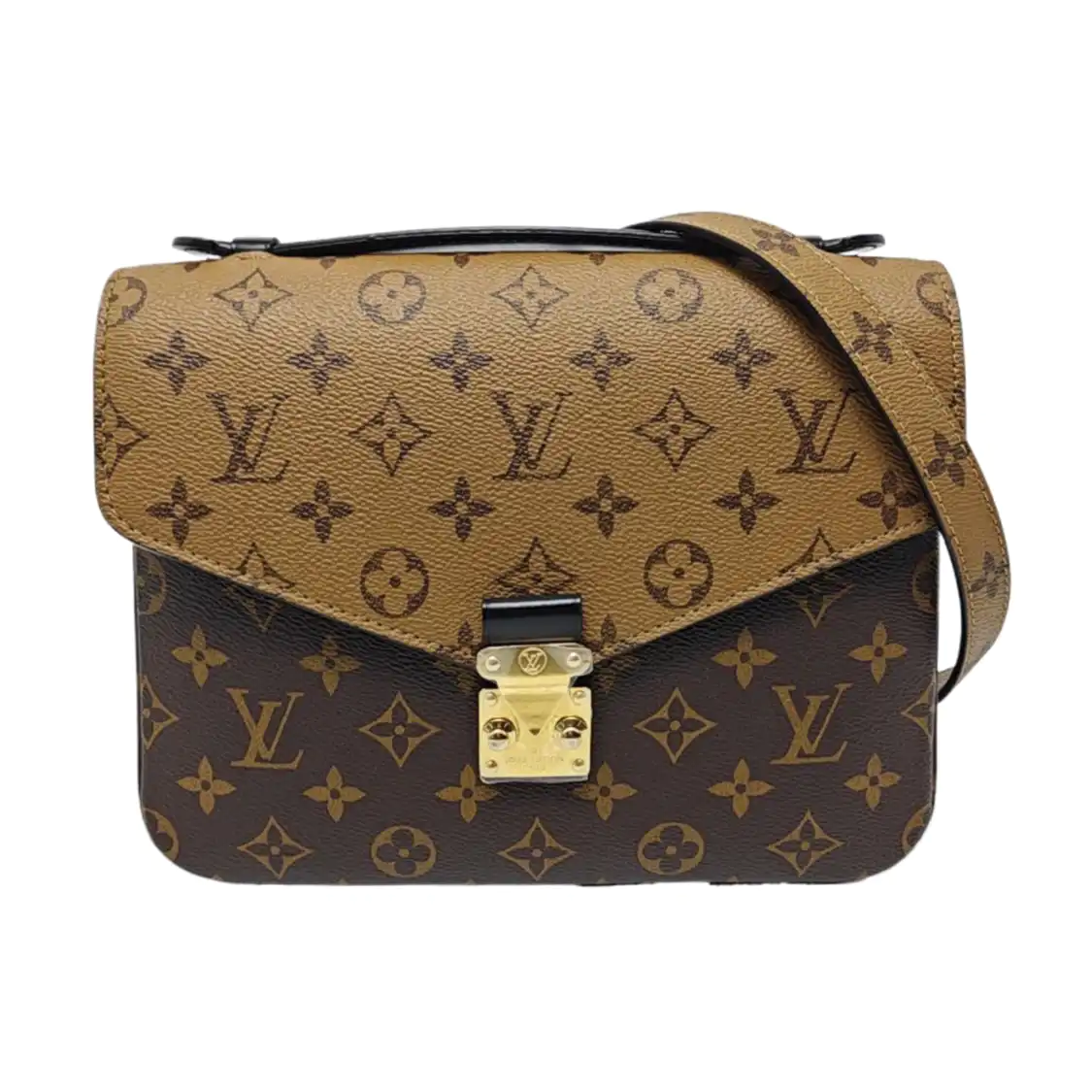 LOUIS VUITTON MÉTIS Medium Multicolor Monogram Canvas Messenger Bag with Shoulder Strap and Handle, Gold Hardware, Detachable Strap-(SKU)-961329284