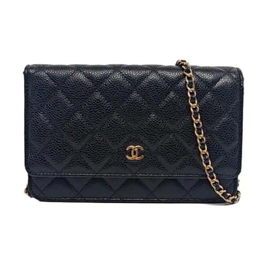 CHANEL WOC Black Caviar Leather Quilted Single Shoulder Bag with Gold Hardware-(SKU)-961837744