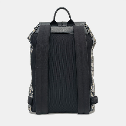 DIOR Motion Blue Canvas Backpack with Palladium Hardware-(SKU)-962296292