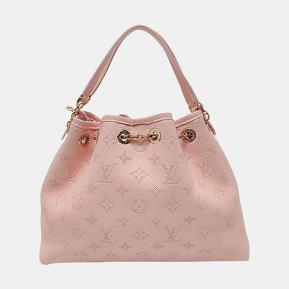 LOUIS VUITTON BUNDLE pink leather Monogram embossed crossbody bag handbag shoulder bag gold hardware removable shoulder strap complete accessories-(SKU)-962918842
