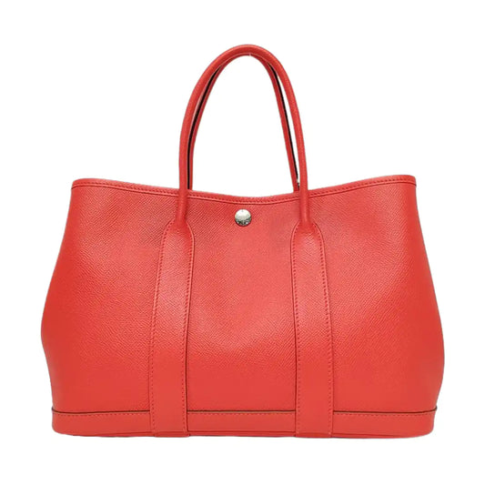 HERMÈS Garden Party 30 Jaipur Pink Epsom Calfskin Garden Bag Tote Bag Silver Hardware A-(SKU)-963352464