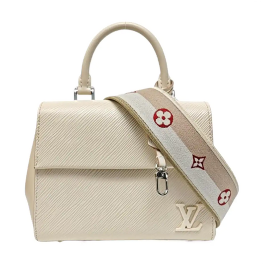 LOUIS VUITTON CLUNY Mini Beige EPI Calfskin Ripple Shoulder Bag, Handbag, Crossbody Bag with Detachable Strap-(SKU)-965312768