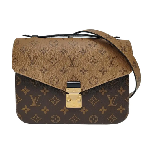 LOUIS VUITTON MÉTIS Medium Color Coated Canvas Monogram Vernis Messenger Bag Crossbody Bag Shoulder Bag Tote Bag Adjustable Strap Golden Hardware Complete Accessories-(SKU)-966029260