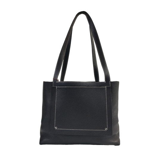 HERMÈS Cabasellier Black Clemence Leather Single Shoulder Bag Z Mark-(SKU)-966768126