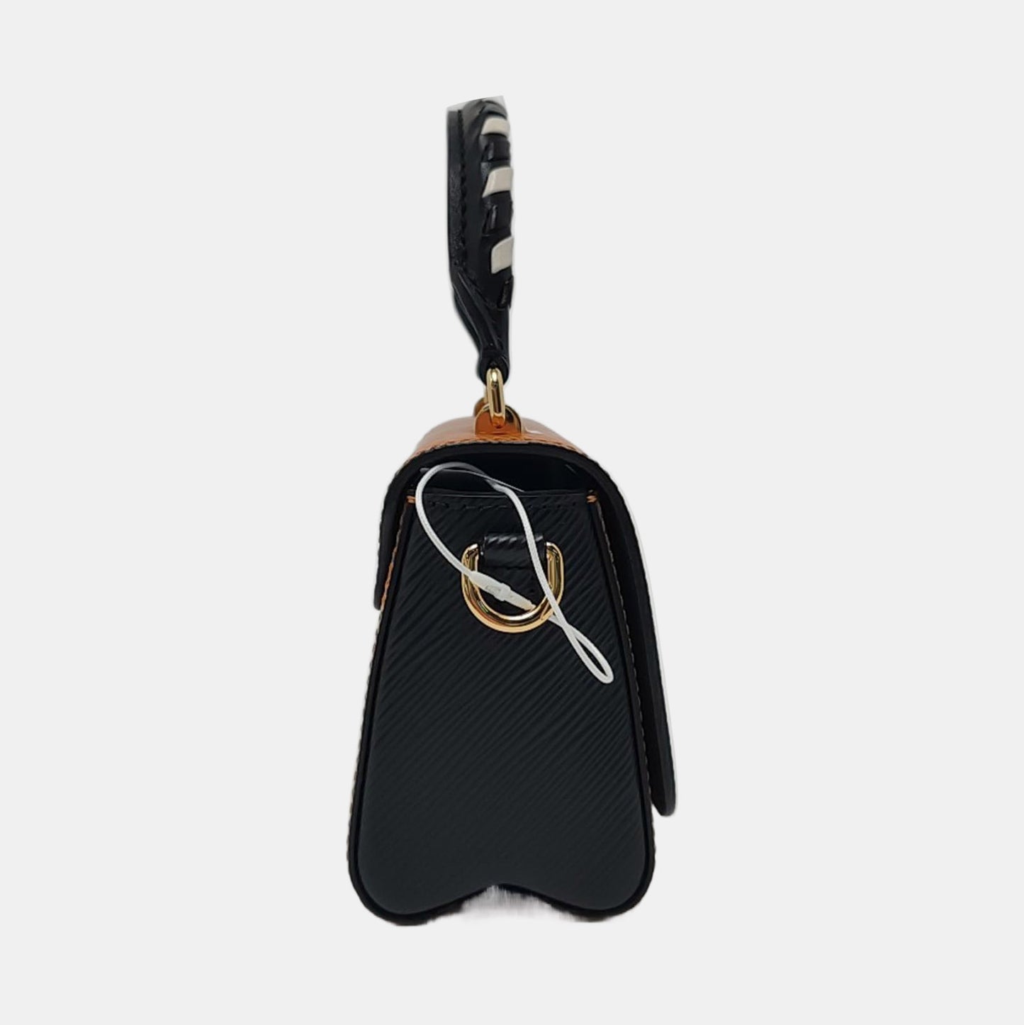 LOUIS VUITTON TWIST Mini Khaki EPI Leather Water Ripple Shoulder Bag Handbag Crossbody Bag Golden Hardware-(SKU)-966729031