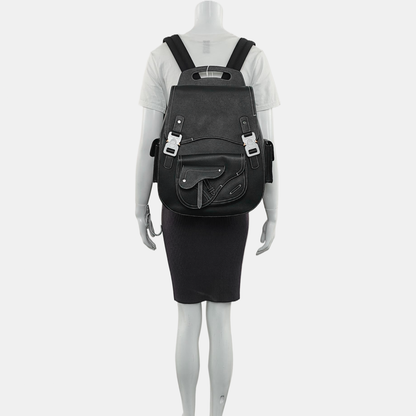 DIOR Gallop Large Black Cowhide Backpack-(SKU)-967207446