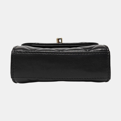 CHANEL TRENDY CC Black Lamb Skin Quilted Single Shoulder Bag Crossbody Bag Golden Hardware-(SKU)-967363418