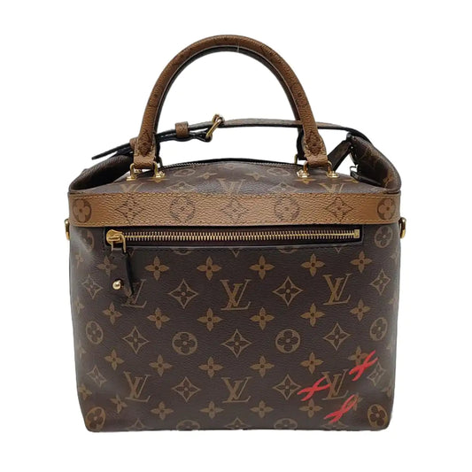 LOUIS VUITTON CRUISER Small Brown Coated Canvas Monogram Shoulder Bag Tote Crossbody Bag Detachable Strap-(SKU)-967985404