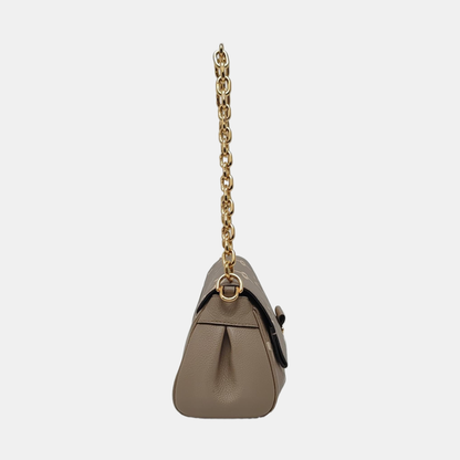 LOUIS VUITTON FAVORITE Gray Cowhide Embossed Shoulder Bag Crossbody 2 Removable Straps Golden Hardware-(SKU)-969275114