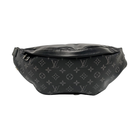 LOUIS VUITTON DISCOVERY Gray Coated Canvas Monogram Fanny Pack Crossbody Bag Chest Bag/Belt Bag Silver Hardware-(SKU)-970471267