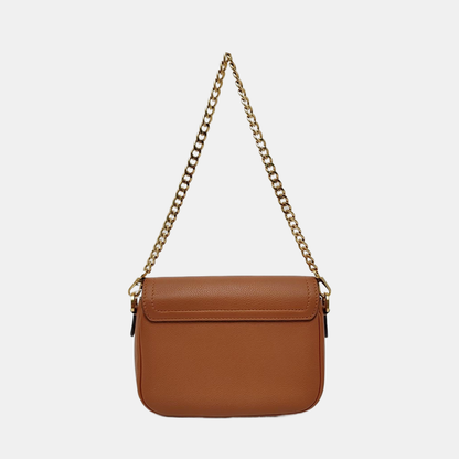 LOUIS VUITTON LOCKME Deep Brown Leather Shoulder Bag Crossbody Bag Golden Hardware 2 Removable Straps-(SKU)-971172122